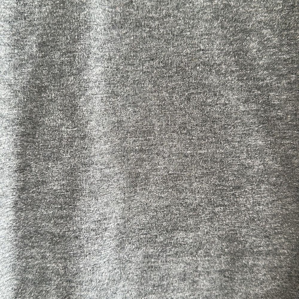 J. Crew Factory Women’s Grey with Faux Leather Sleeves Short Sleeve Top - Picture 3 of 5